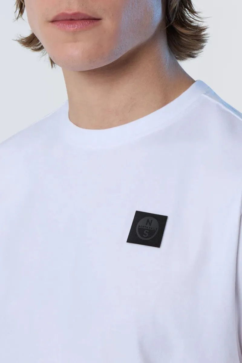 White Men's T-shirt with North Tech Patch