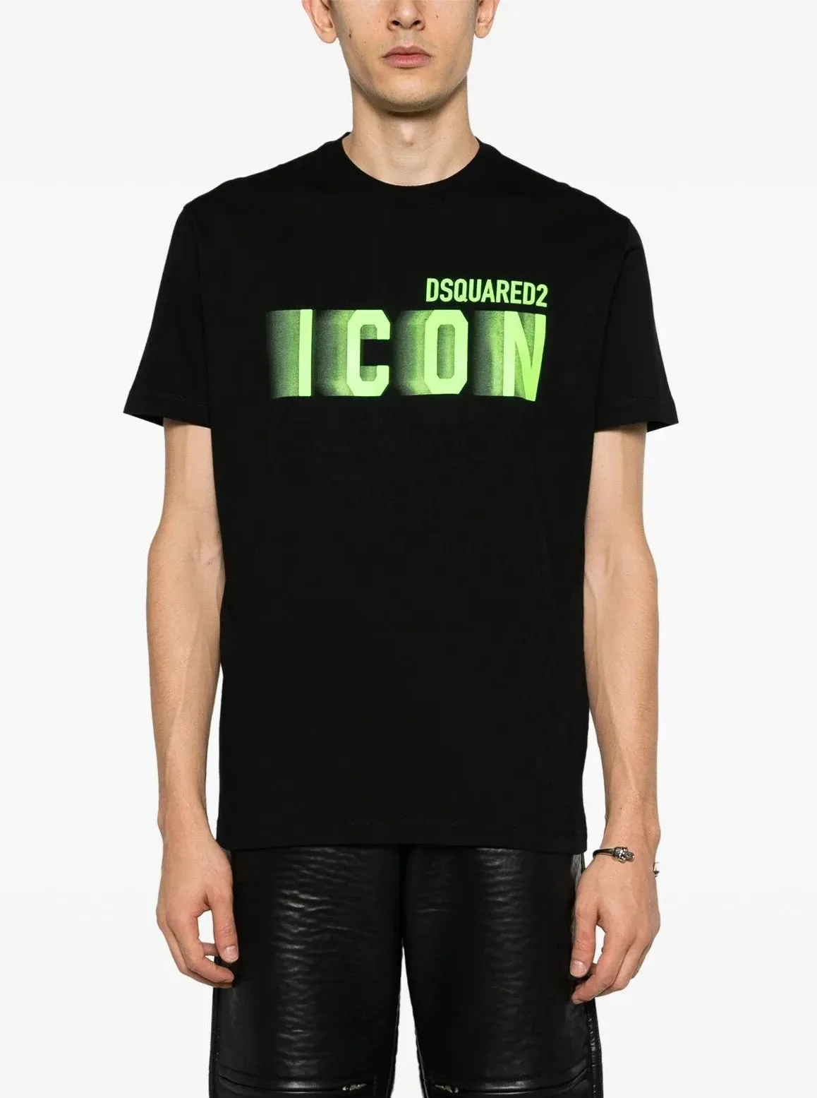 Black DSQUARED2 Logo Icon Blur T-shirt