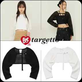 Street Style Unisex Short Sleeves Logo Cardigans by Targetto Seoul