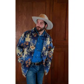 Men's Beige Aztec Blanket Shirt