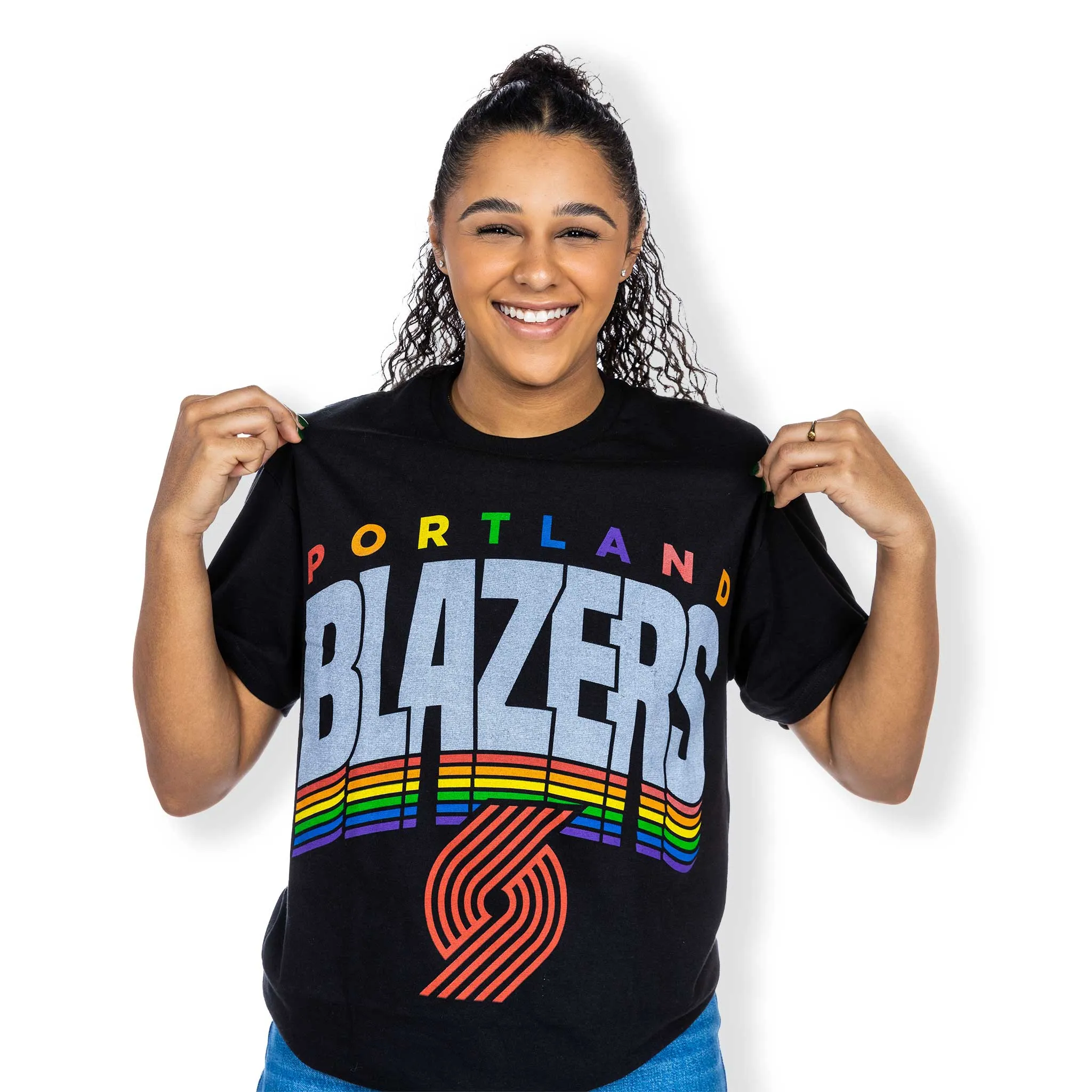 Team Rainbow Blazers Tee by Portland Trail Blazers Junk Food