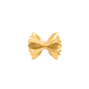 Gold threadless Bow Tie Pin