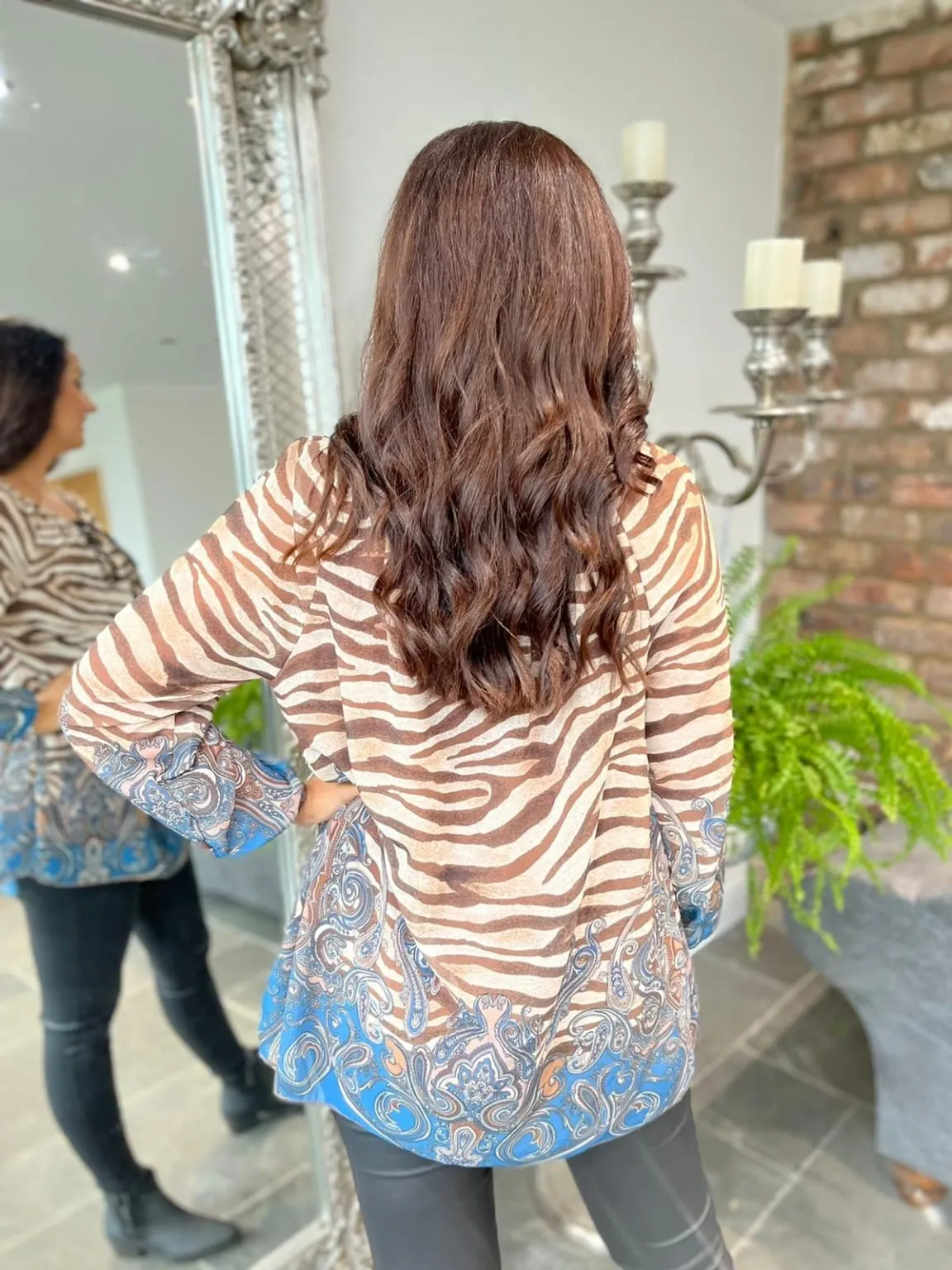 Tiger Paisley Bardot Dua Top