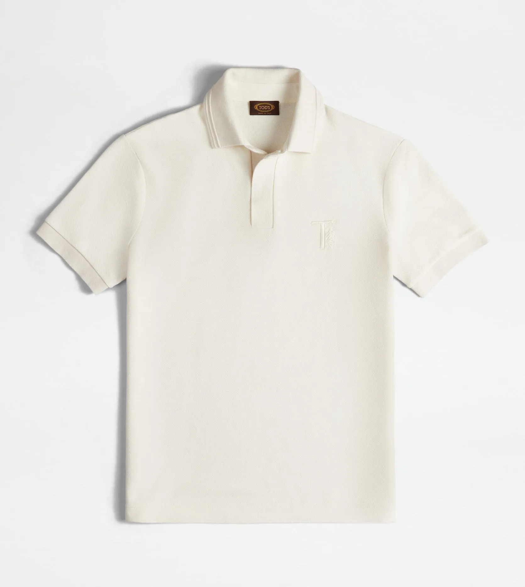 Plain Cotton Short Sleeves Logo Shirts by TOD'S