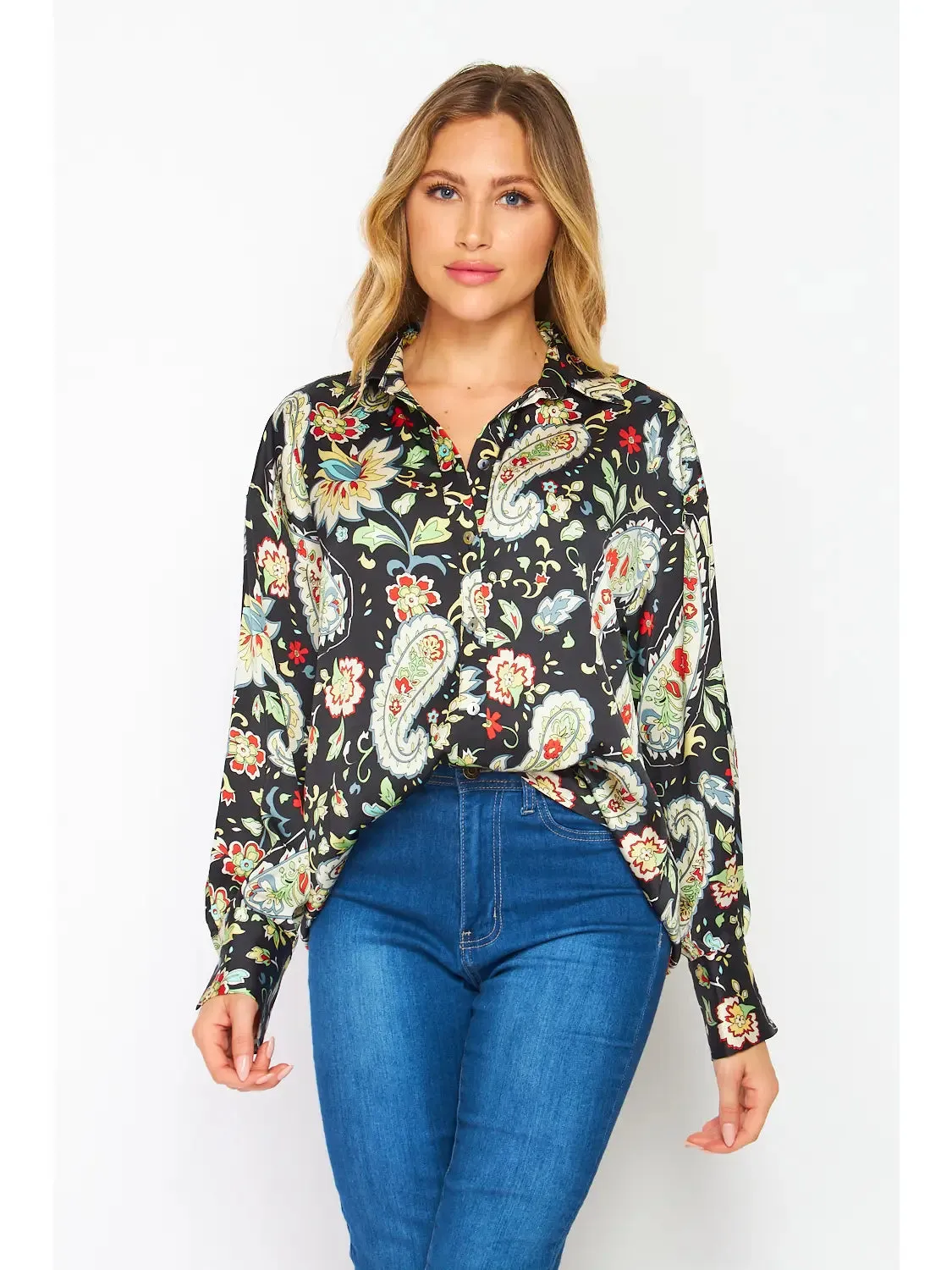 Paisley Print Top