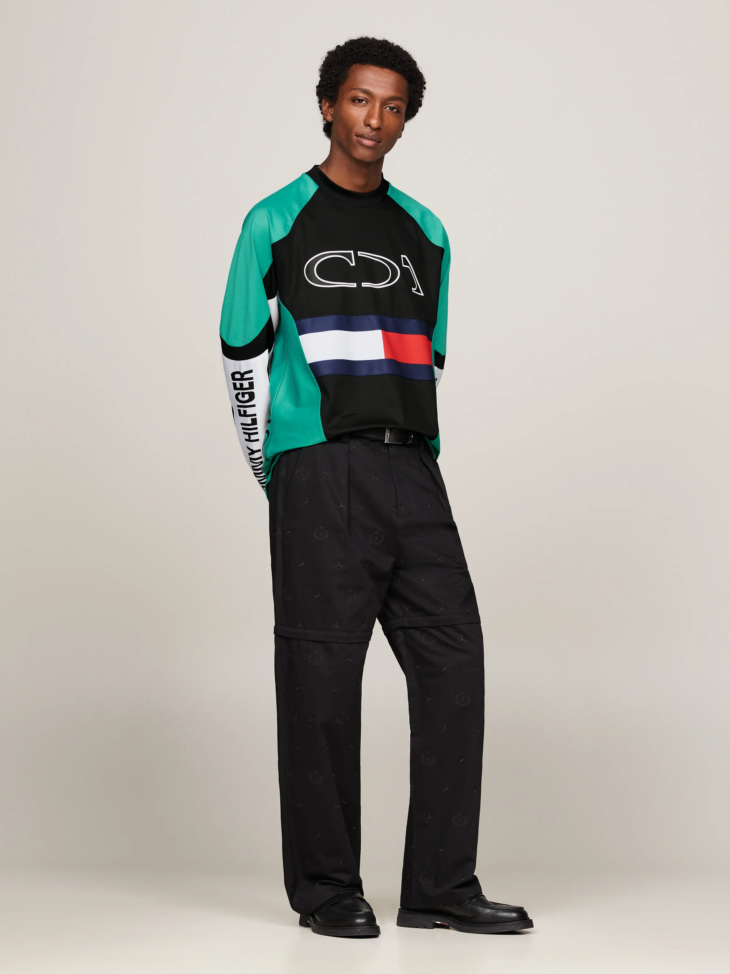 Tommy x Mercedes F1 x CR Colour-Blocked Motorsport Sweatshirt | Tommy Hilfiger