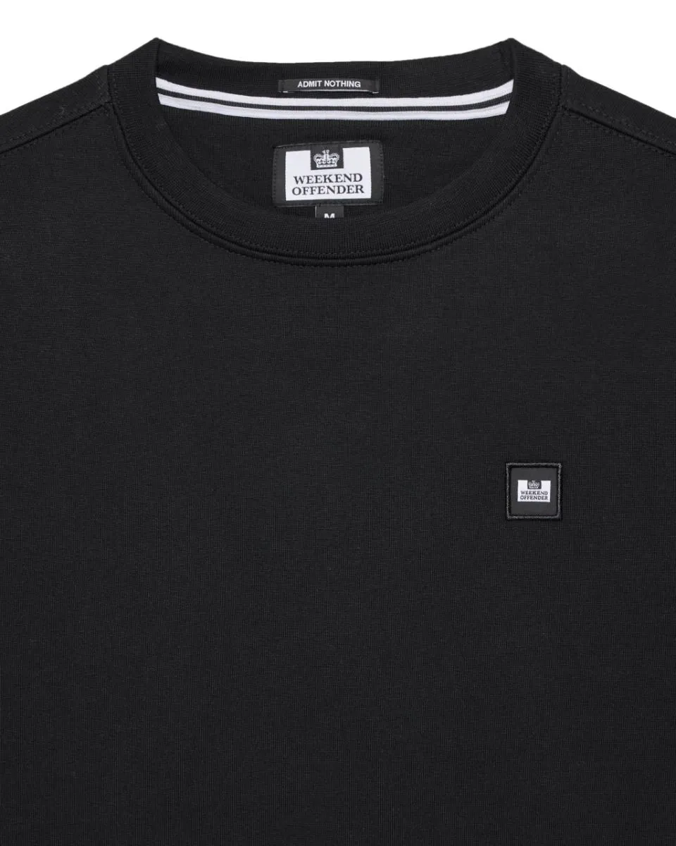 Black Weekend Offender Ferrer Badge Crew Neck Sweatshirts