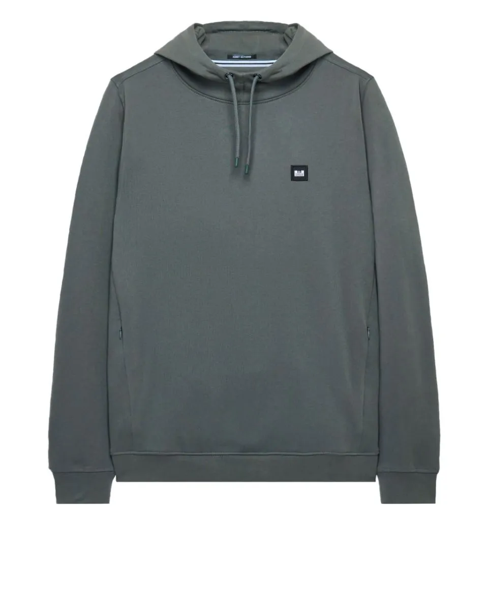 Weekend Offender Ribbe Overhead Badge Hooded Sweatshirts Zinc