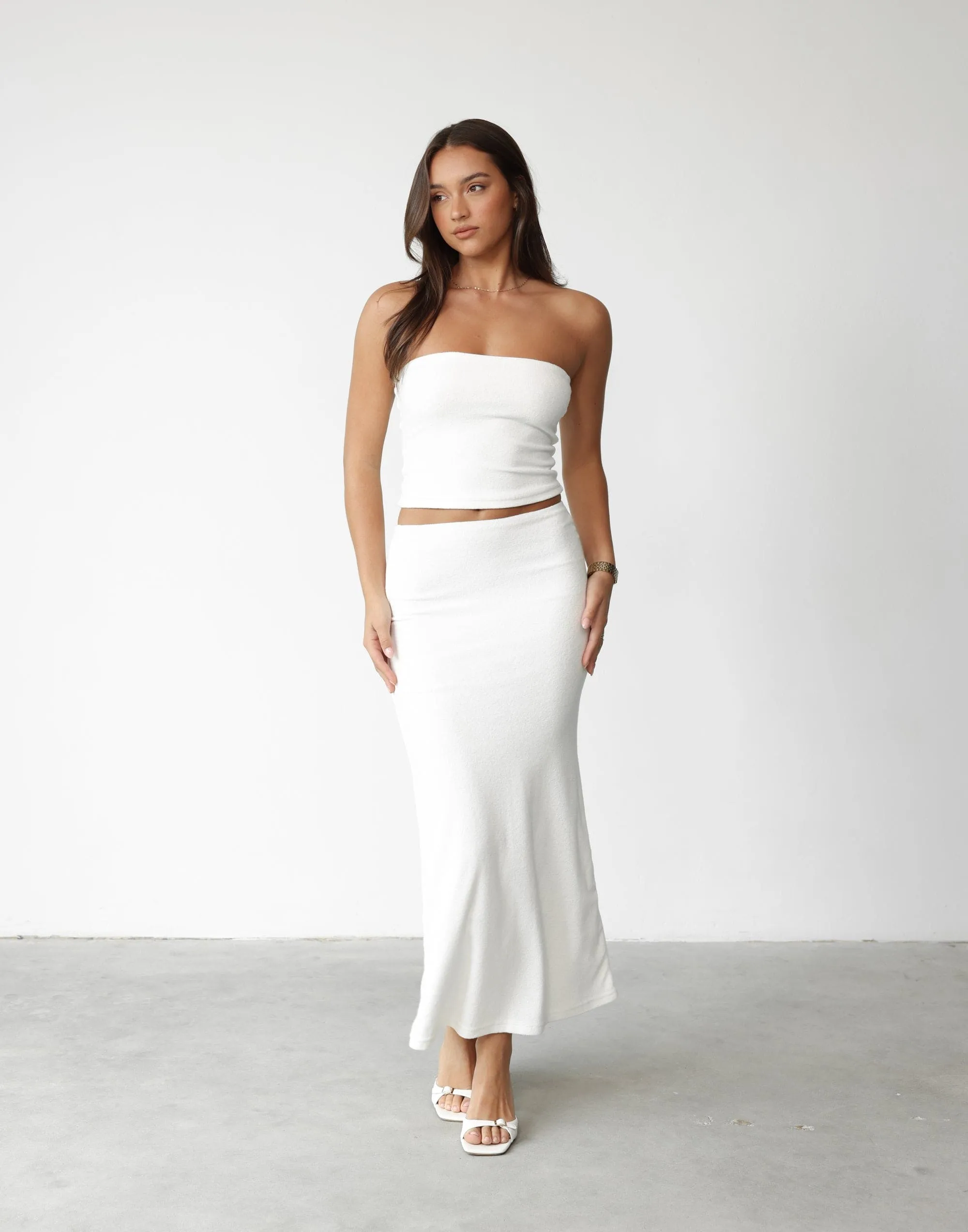 Maxi Skirt Aliyah in White