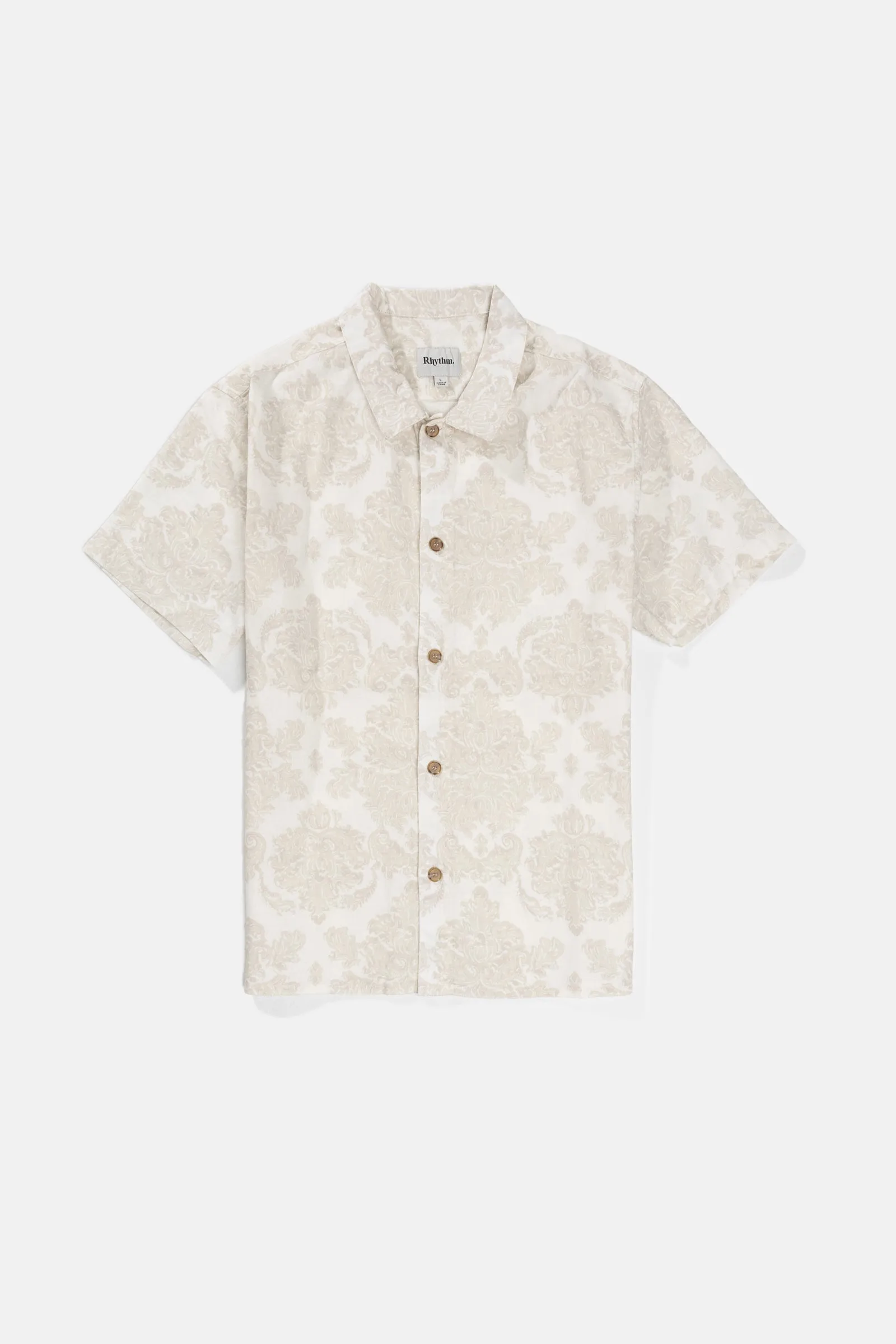 Classic Vintage White Paisley Shirt