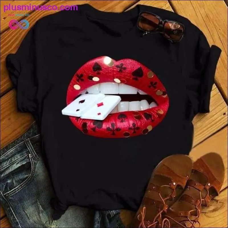 Summer Cartoon Funny Printed Black Tshirt for Girls