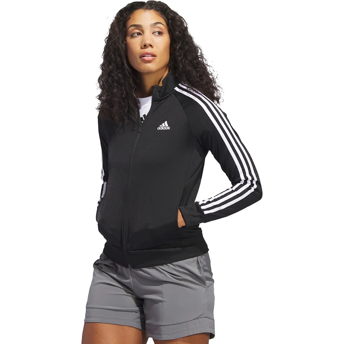 Slim Fit Track Jacket with 3-Stripes by adidas