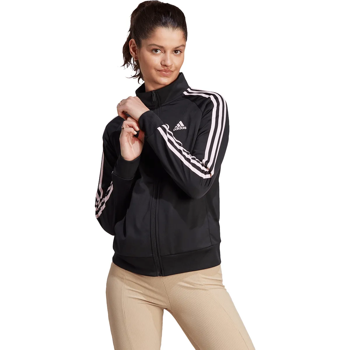 Slim Fit Track Jacket with 3-Stripes by adidas