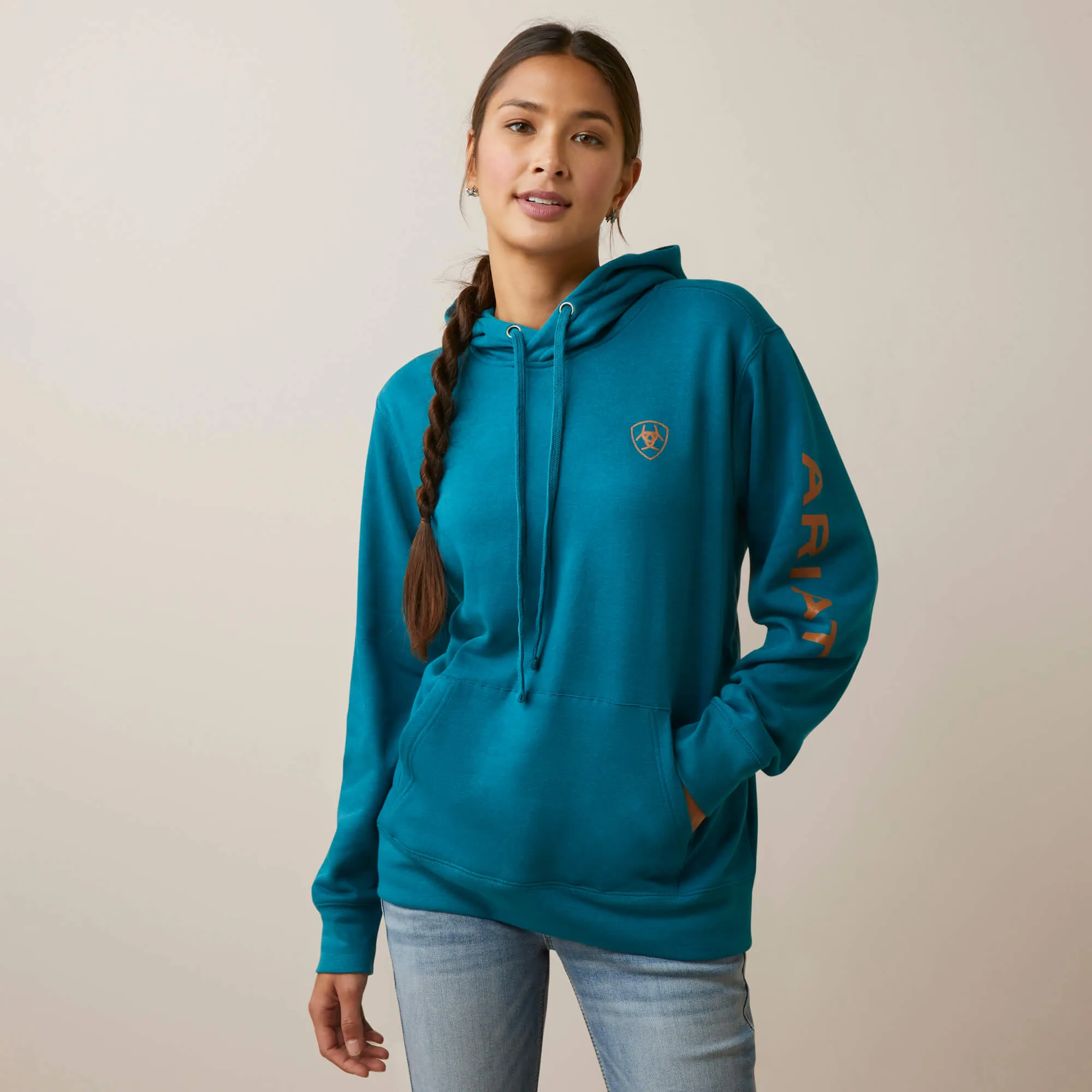 Women's Deep Lagoon Logo Hoodie