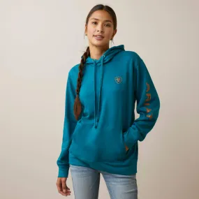 Women's Deep Lagoon Logo Hoodie