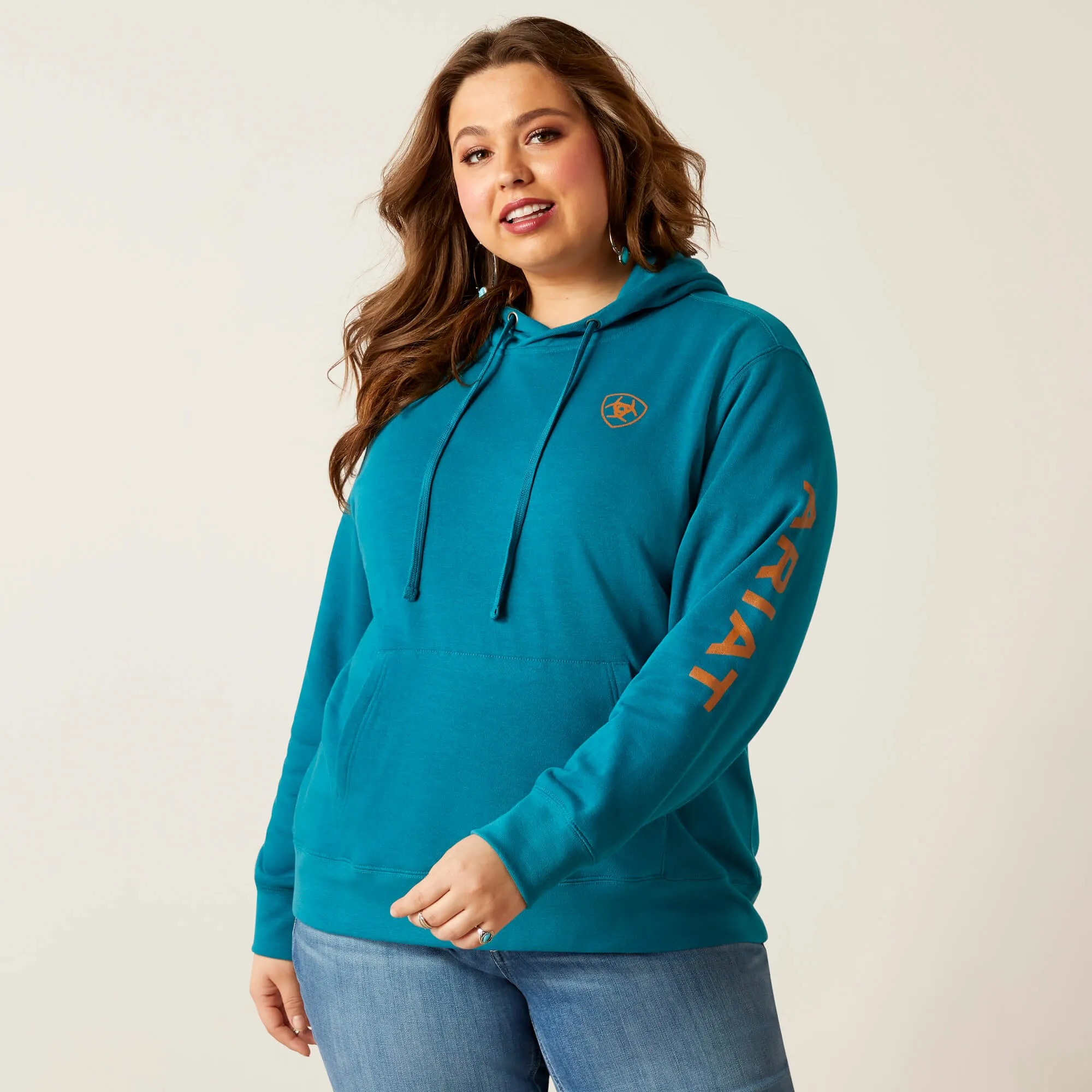 Women's Deep Lagoon Logo Hoodie