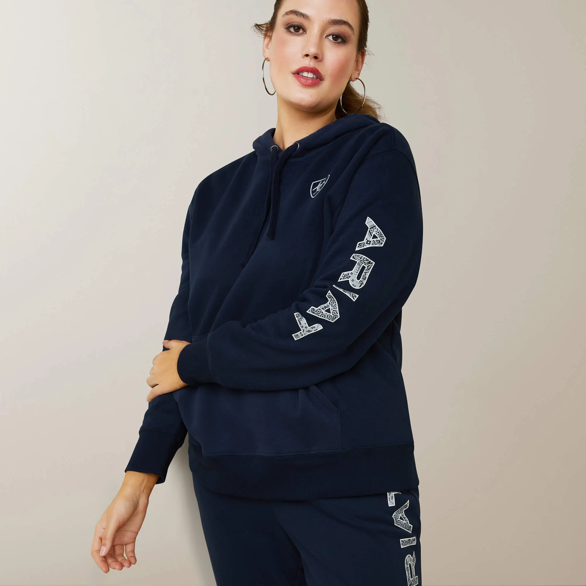 Women's Navy Eclipse Logo Hoodie