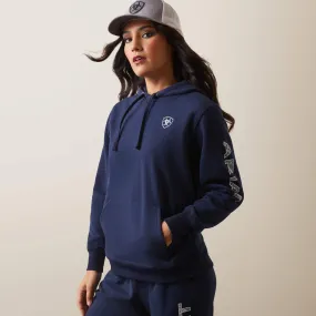 Women's Navy Eclipse Logo Hoodie