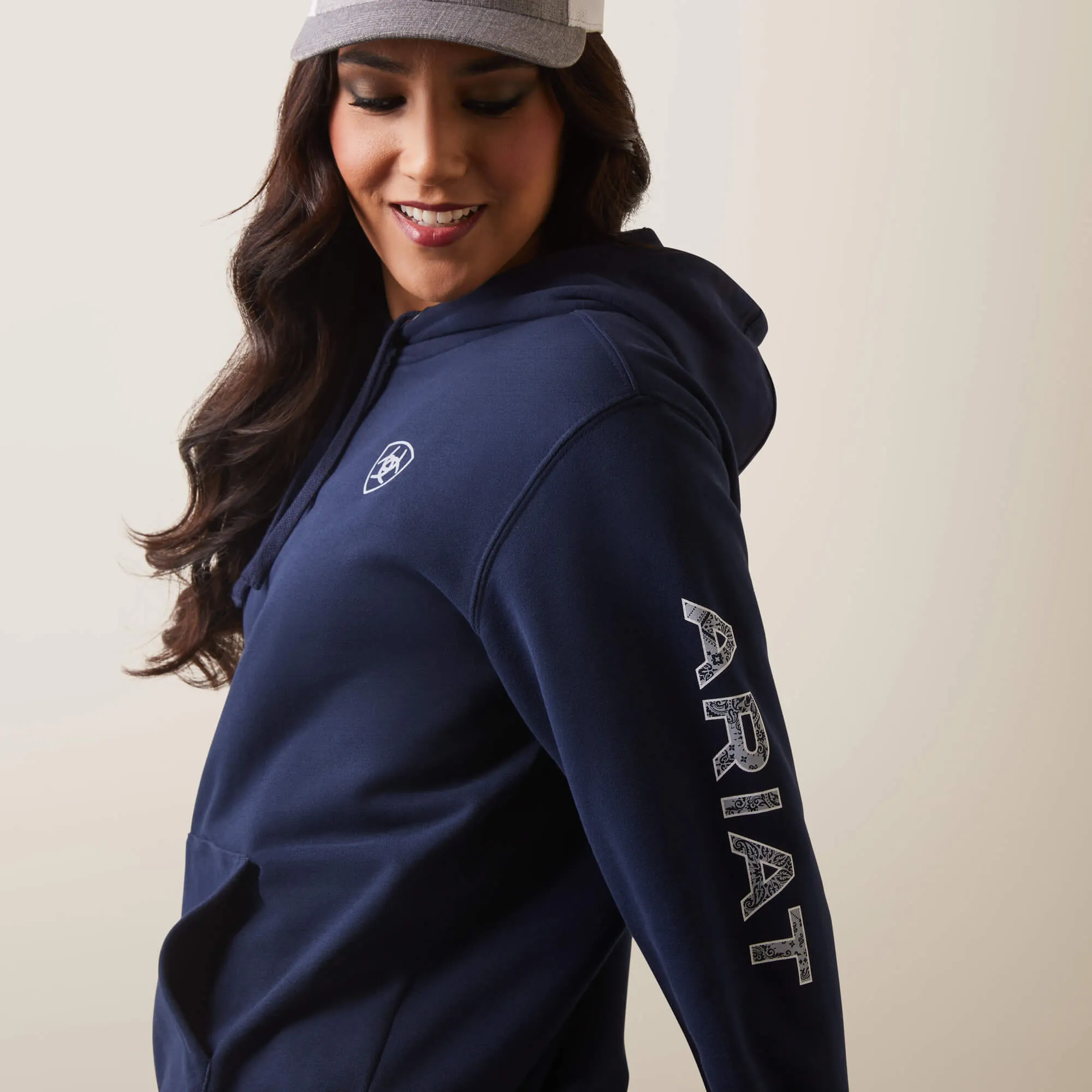 Women's Navy Eclipse Logo Hoodie