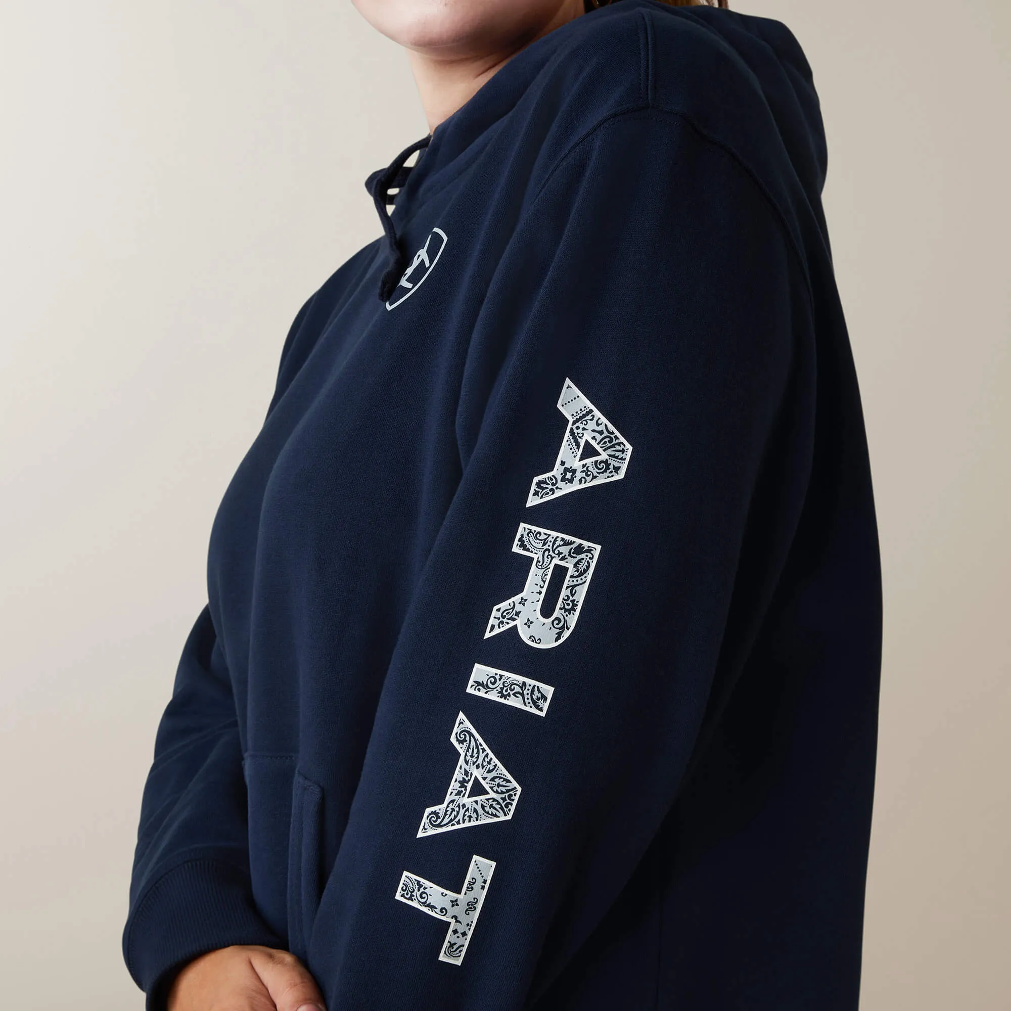 Women's Navy Eclipse Logo Hoodie