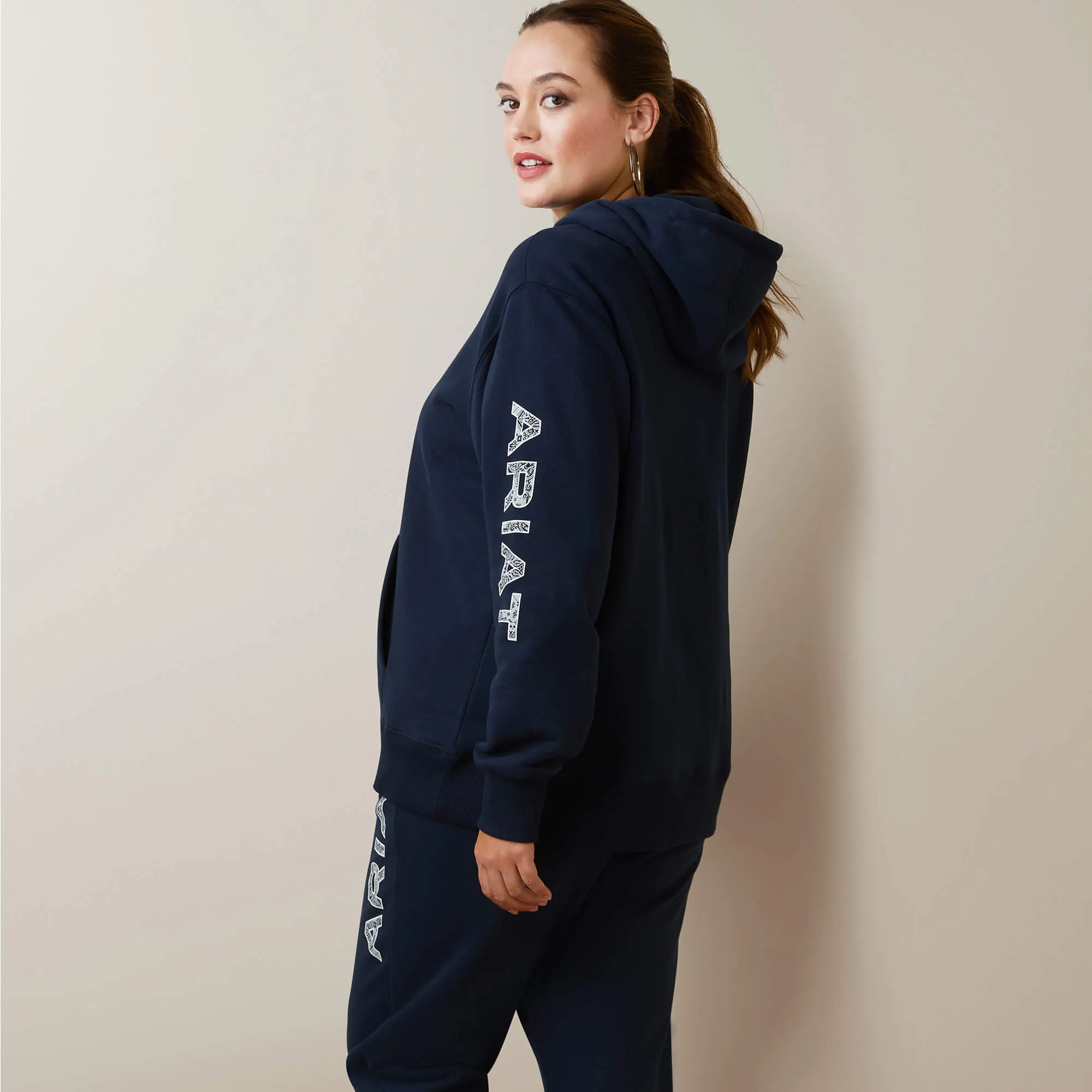 Women's Navy Eclipse Logo Hoodie