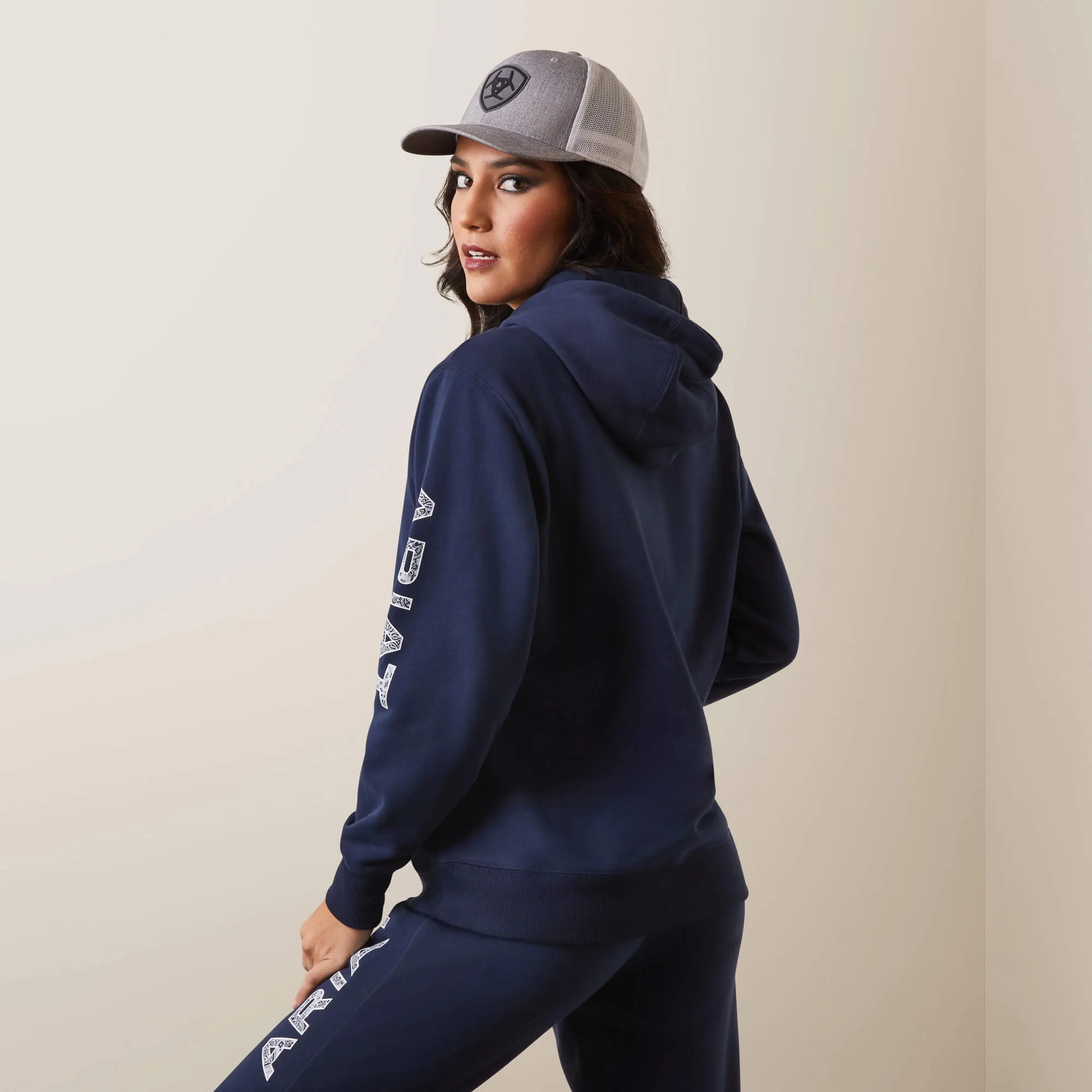 Women's Navy Eclipse Logo Hoodie