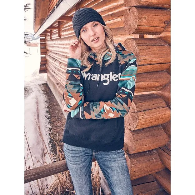 Women's Retro Southwestern Yoke Hoodie