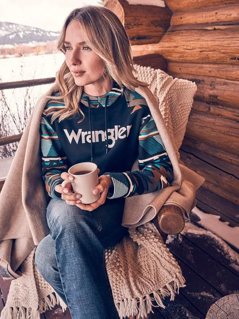 Women's Retro Southwestern Yoke Hoodie