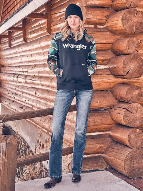 Women's Retro Southwestern Yoke Hoodie