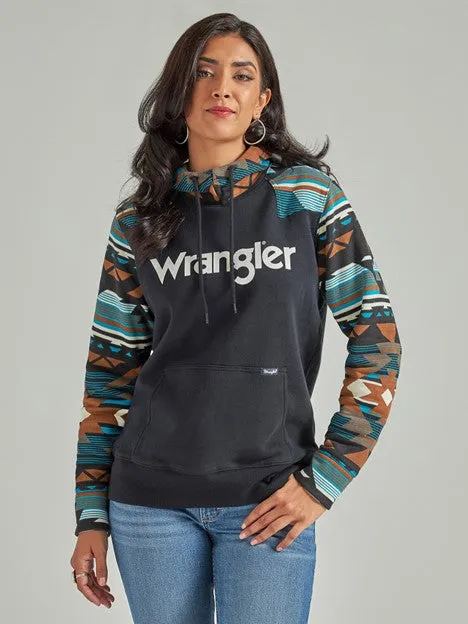 Women's Retro Southwestern Yoke Hoodie