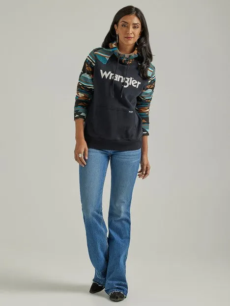 Women's Retro Southwestern Yoke Hoodie