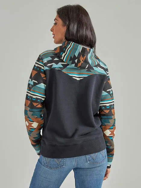 Women's Retro Southwestern Yoke Hoodie