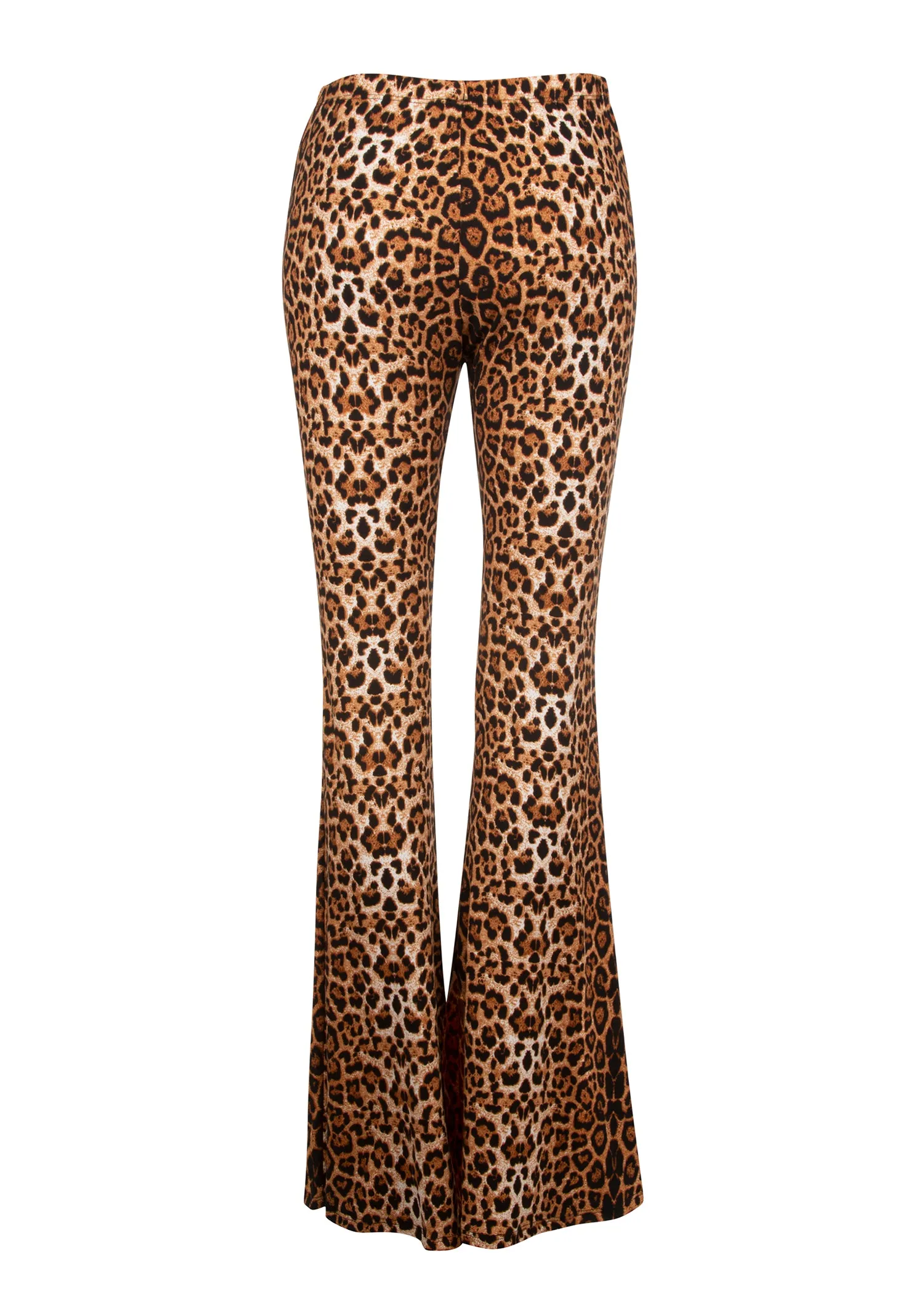 Wild Leopard Print Flare Pants Bell Bottoms