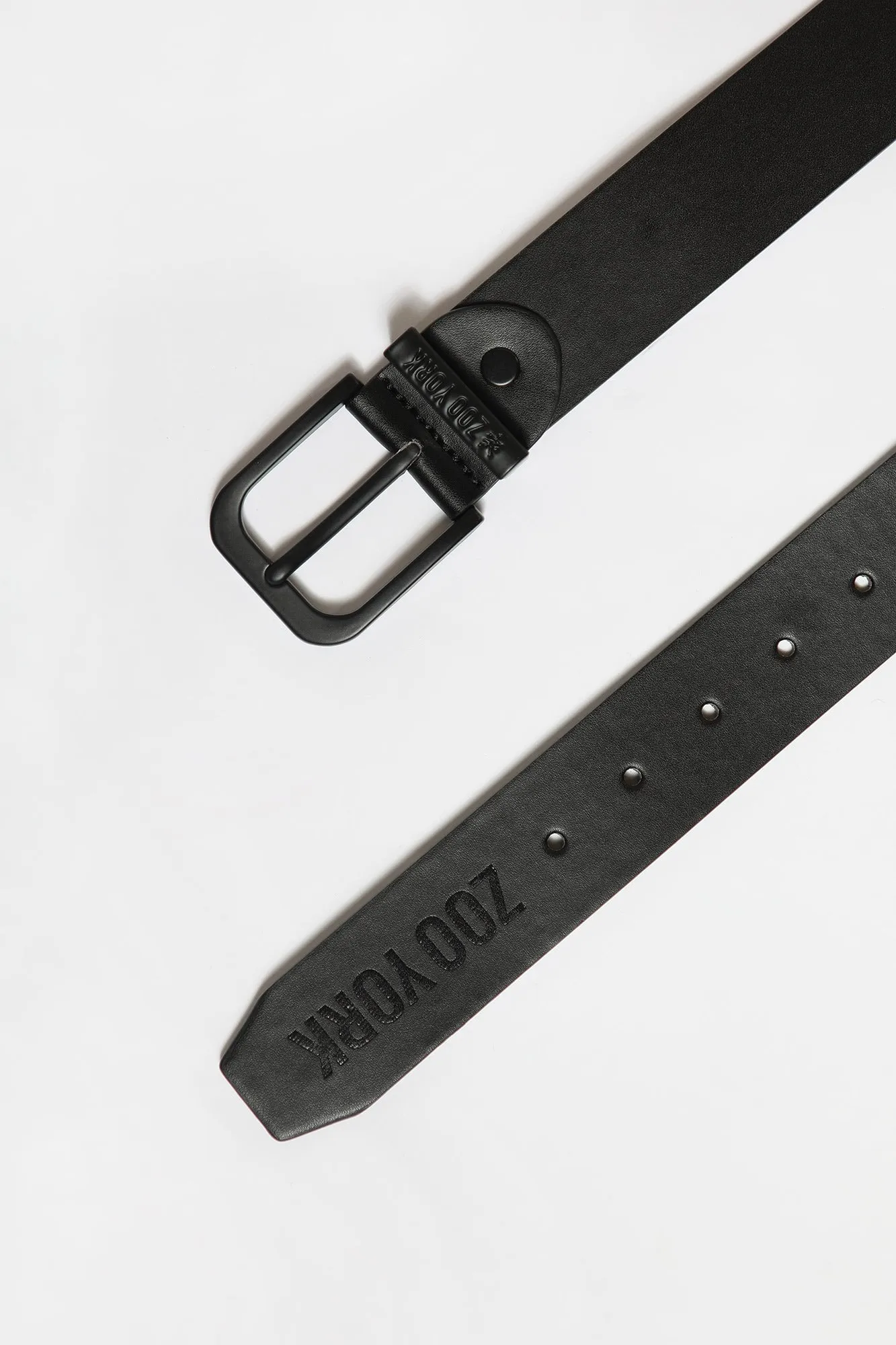 Zoo York Men's Black Logo Belt